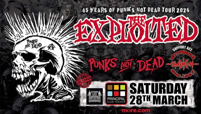 The Exploited & Ομίχλη Principal Θεσσαλονίκη Σάββατο 28 Μαρτίου 2026