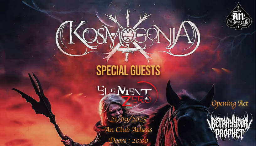 KOSMOGONIA | Special Guests: Element Zero | Opening Act: Betray Your Prophet