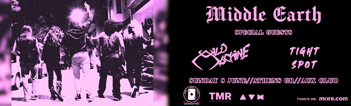 Middle Earth Live @ Aux Club | A Glam Night with Wild Machine & Tight Spot