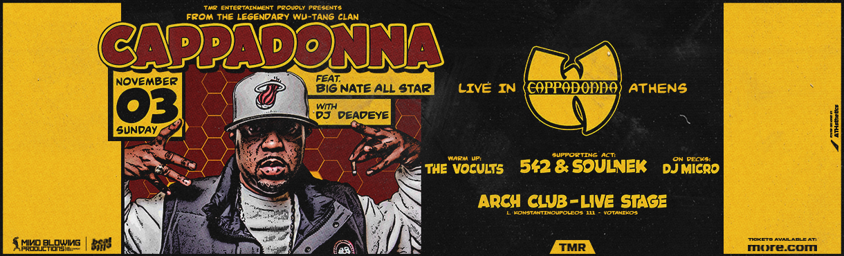 CAPPADONNA (WU-TANG) LIVE IN ATHENS